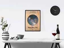 Listing image for Personalised Father Custom star map/constellation night sky map - Fantastic