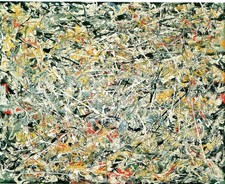 Listing image for White Light Pollock 1954 Art Print Poster Wall Decor Stylish Classic Exhibit Min