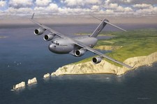 Listing image for Boeing C-17 aviation art print by Keith Woodcock